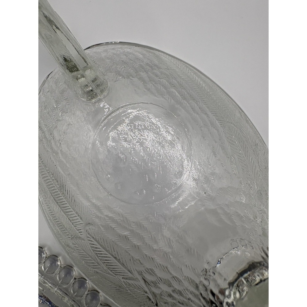 Vintage Indiana Glass Clear Large 7" Hen on Nest Covered Dish MCM Farmhouse - Picture 13 of 15